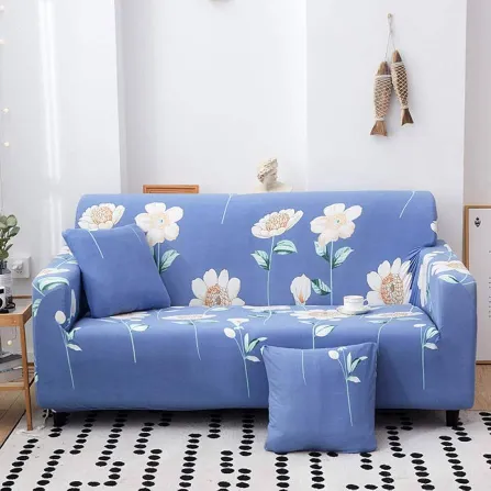 Luxary Flower Printed Sofa cover 031
